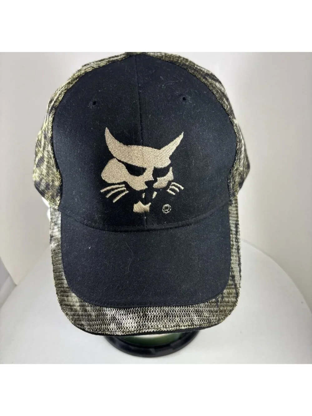 Bobcat Hat Cap Men Black Snapback Camo Mesh Trucker Hat